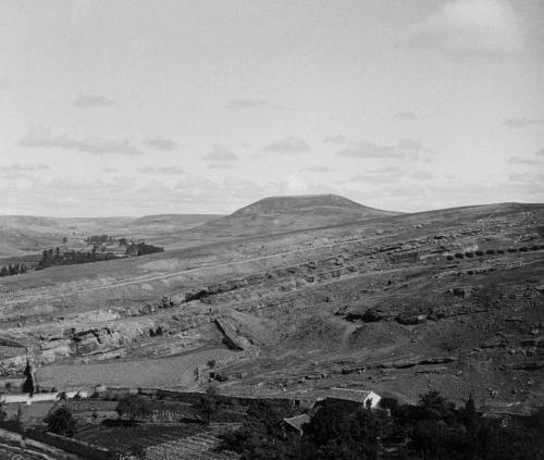 Vista del cerro del cementerio a principios siglo XX