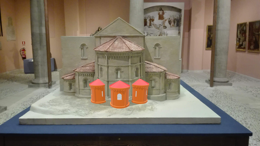 Se añaden tres absidiolos modelados en 3D a la cabecera de la catedral de Sigüenza que ofrece la maqueta
