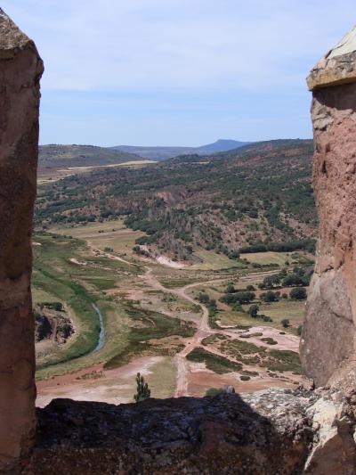 Vista valle Río Salado desde castillo